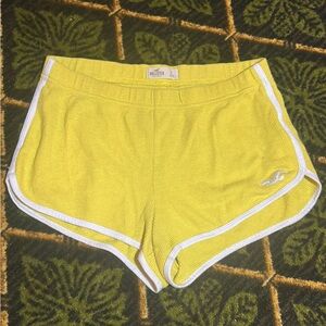 Hollister Women's Vibrant Yellow Athletic Shorts